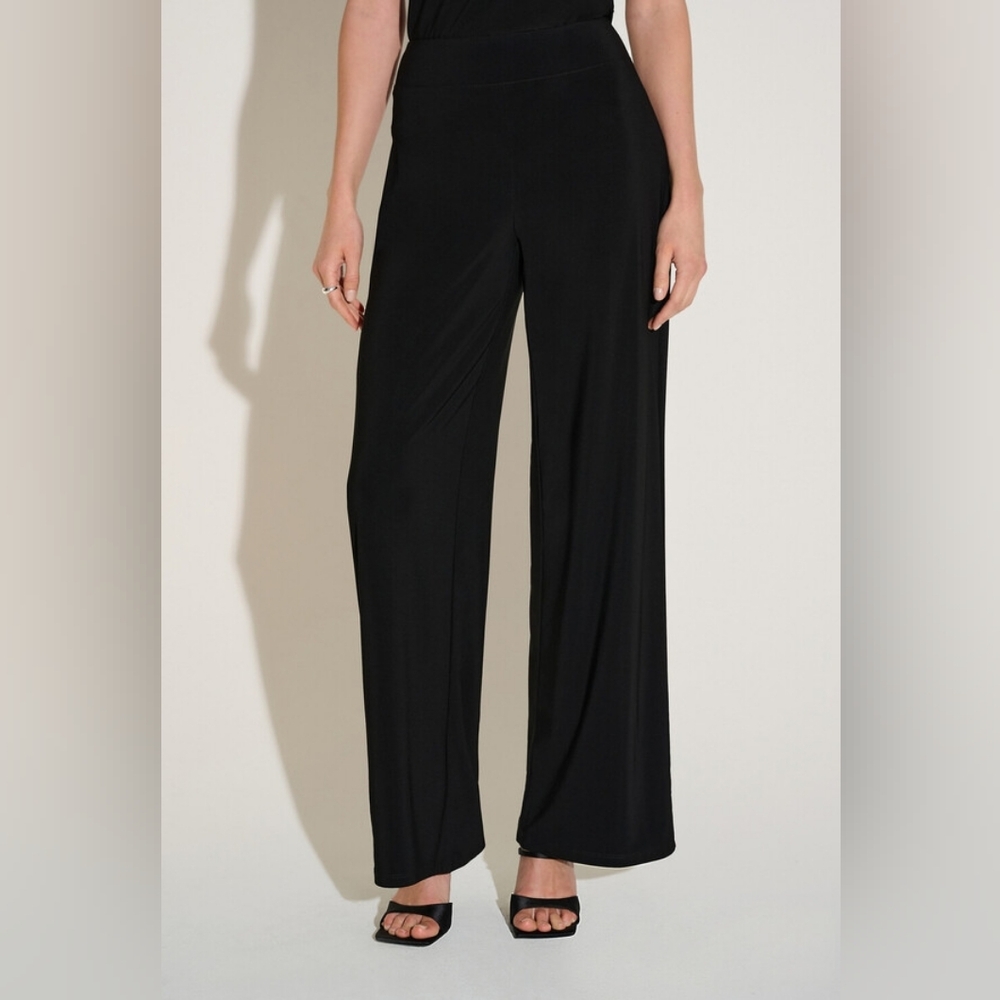 Joseph Ribkoff Black Slinky Pull on Pull on Pant Size 10 (Med)